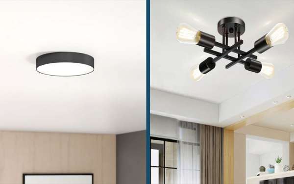 What is the Difference Between a Flush Mount and a Semi-Flush Ceiling Light?